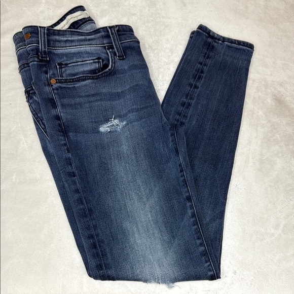 Pilcro and the Letterpress Blue High-Rise Skinny Jeans by ANTHOLOGY S 25 STRECH - Picture 1 of 11